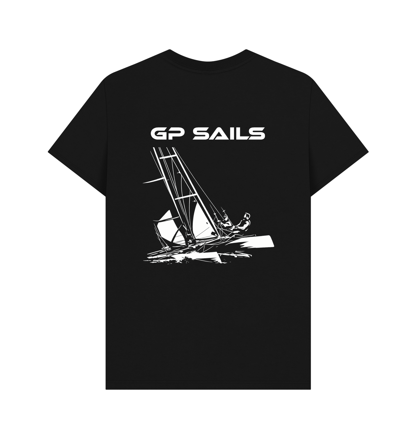 Black Printed T-shirt Back