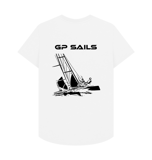 White Printed T-shirt Back
