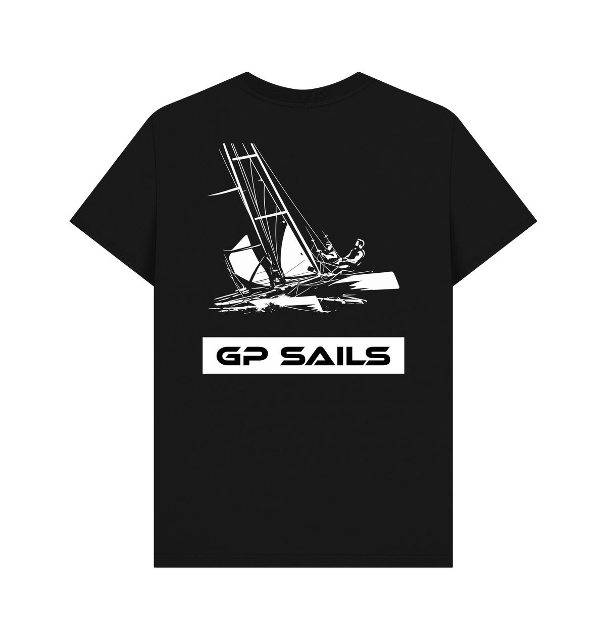 Black Printed T-shirt Back