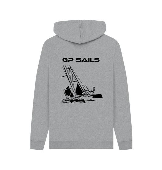 Light Heather Printed Hoody Back