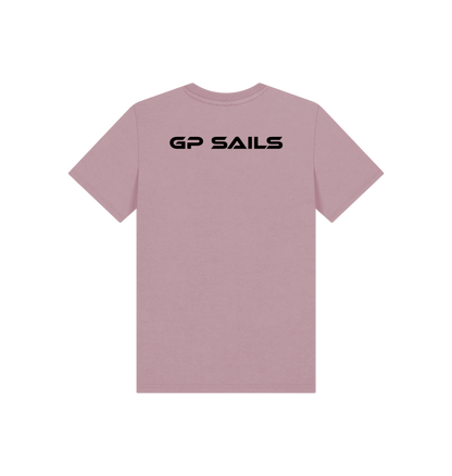 Mauve Printed Kids T-Shirt Back