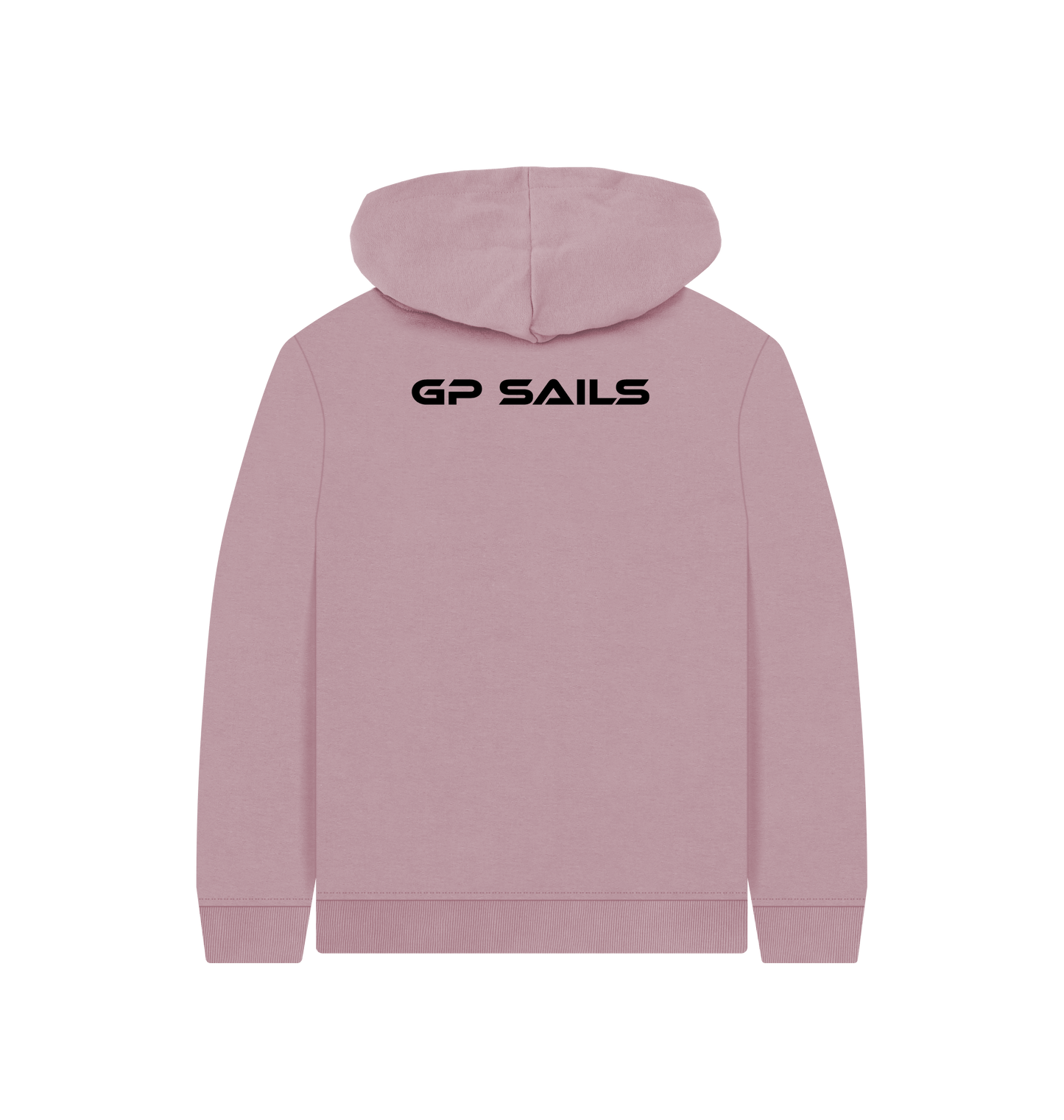 Mauve Printed Kids Hoodie Back