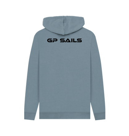 Stone Blue Printed Hoody Back