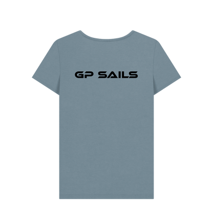 Stone Blue Printed T-shirt Back