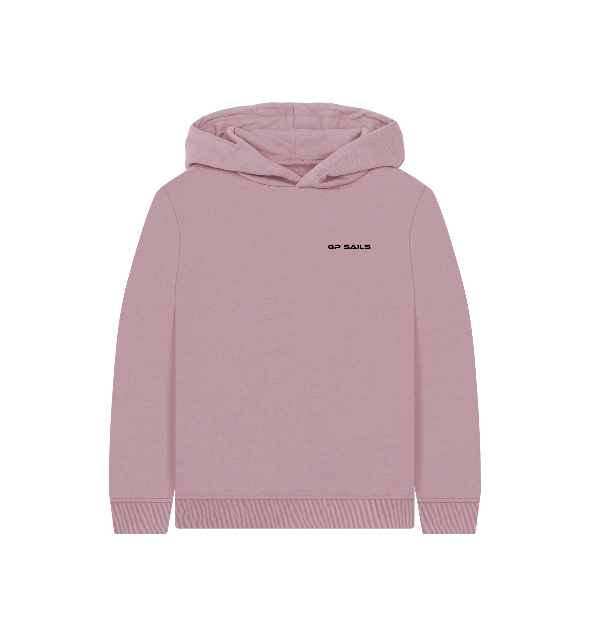 Mauve Printed Kids Hoodie Front