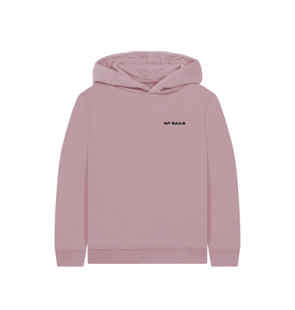 Mauve Printed Kids Hoodie Front