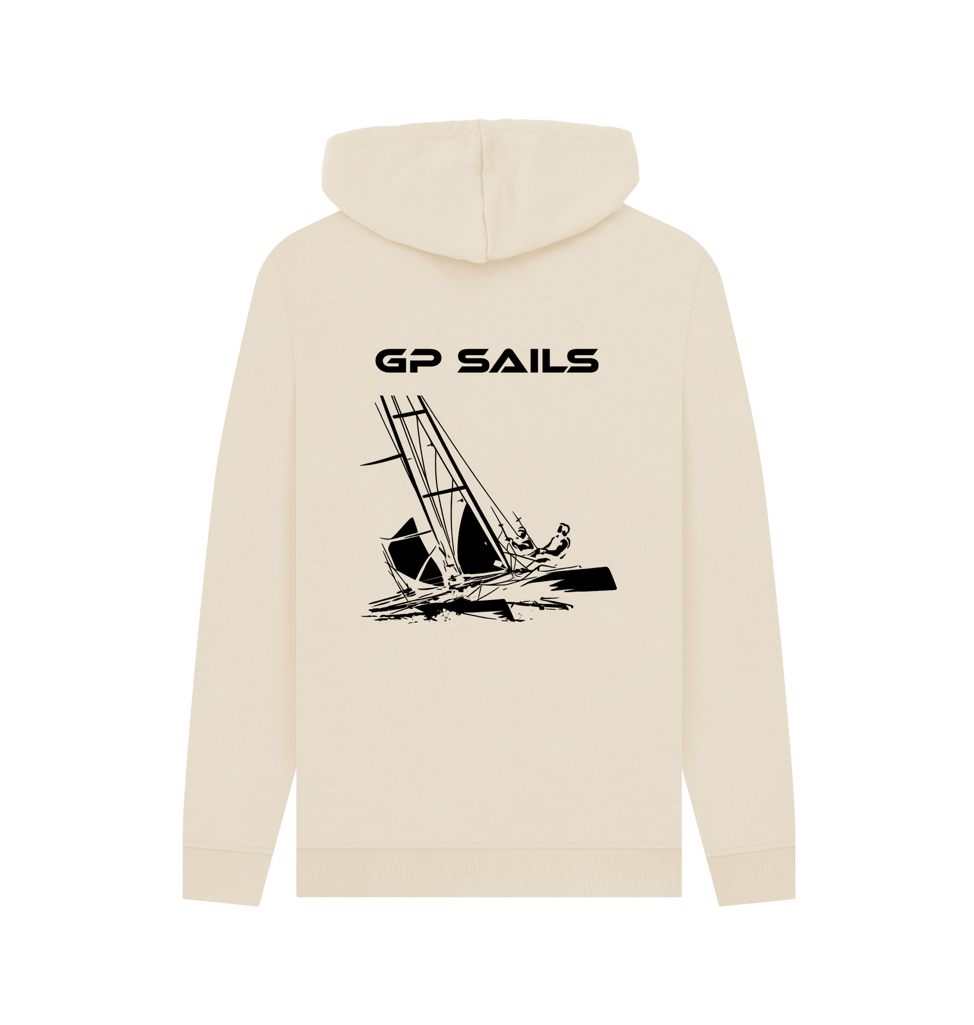 Oat Printed Hoody Back