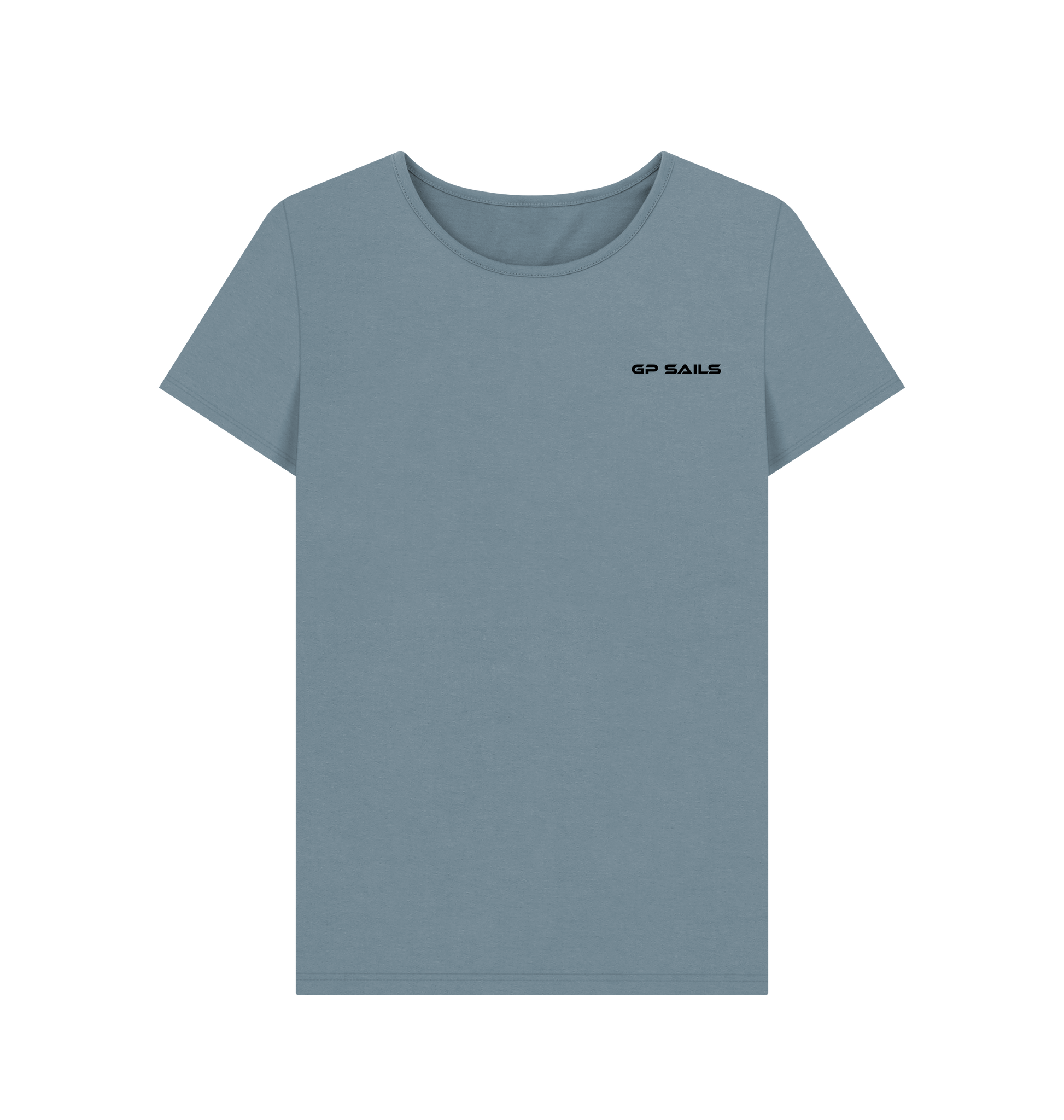 Stone Blue Printed T-shirt Front