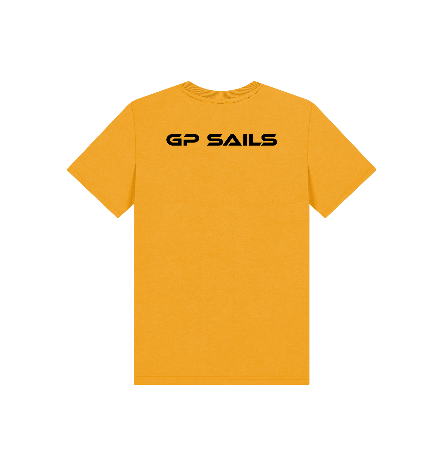 Mustard Printed Kids T-Shirt Back
