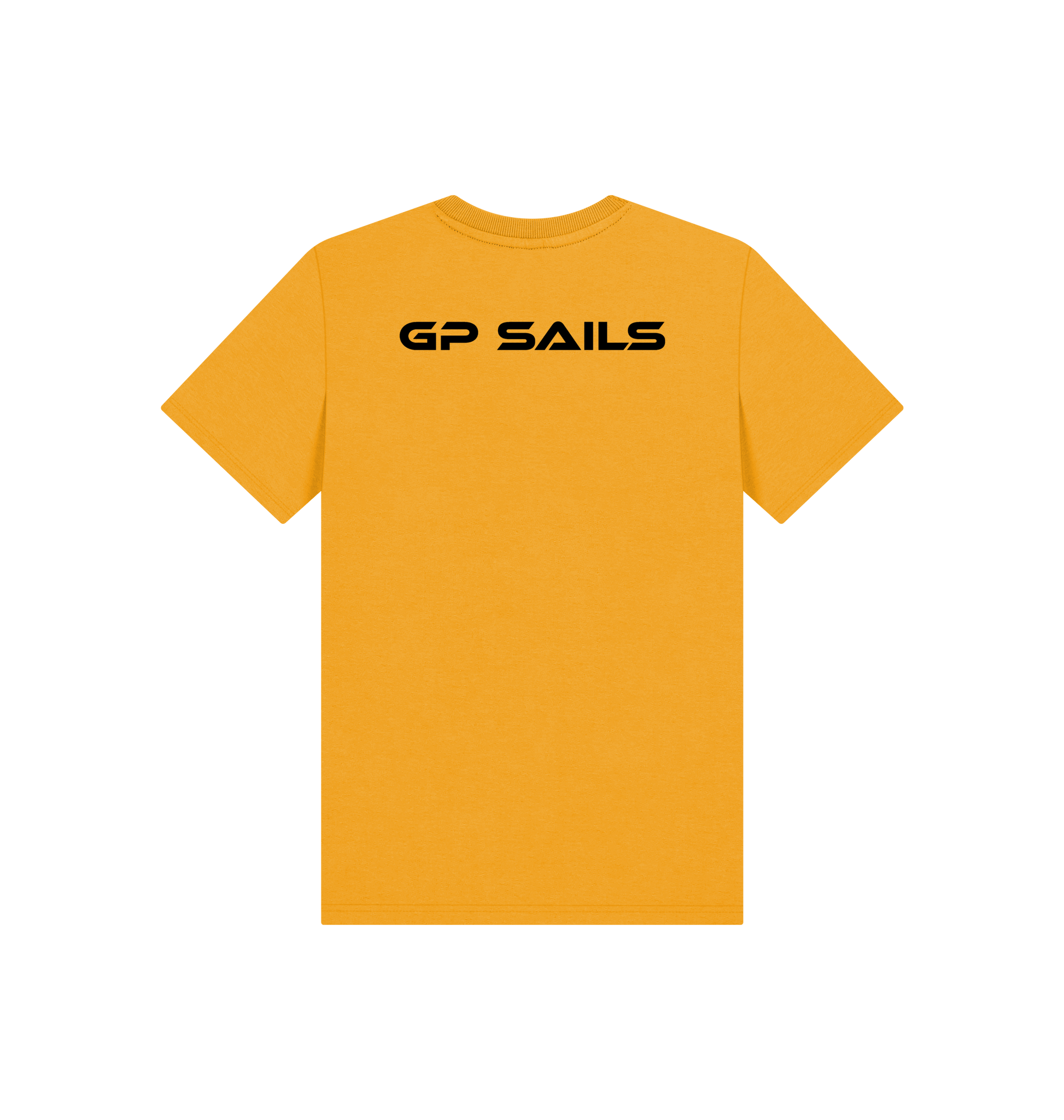 Mustard Printed Kids T-Shirt Back
