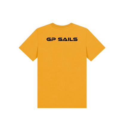 Mustard Printed Kids T-Shirt Back