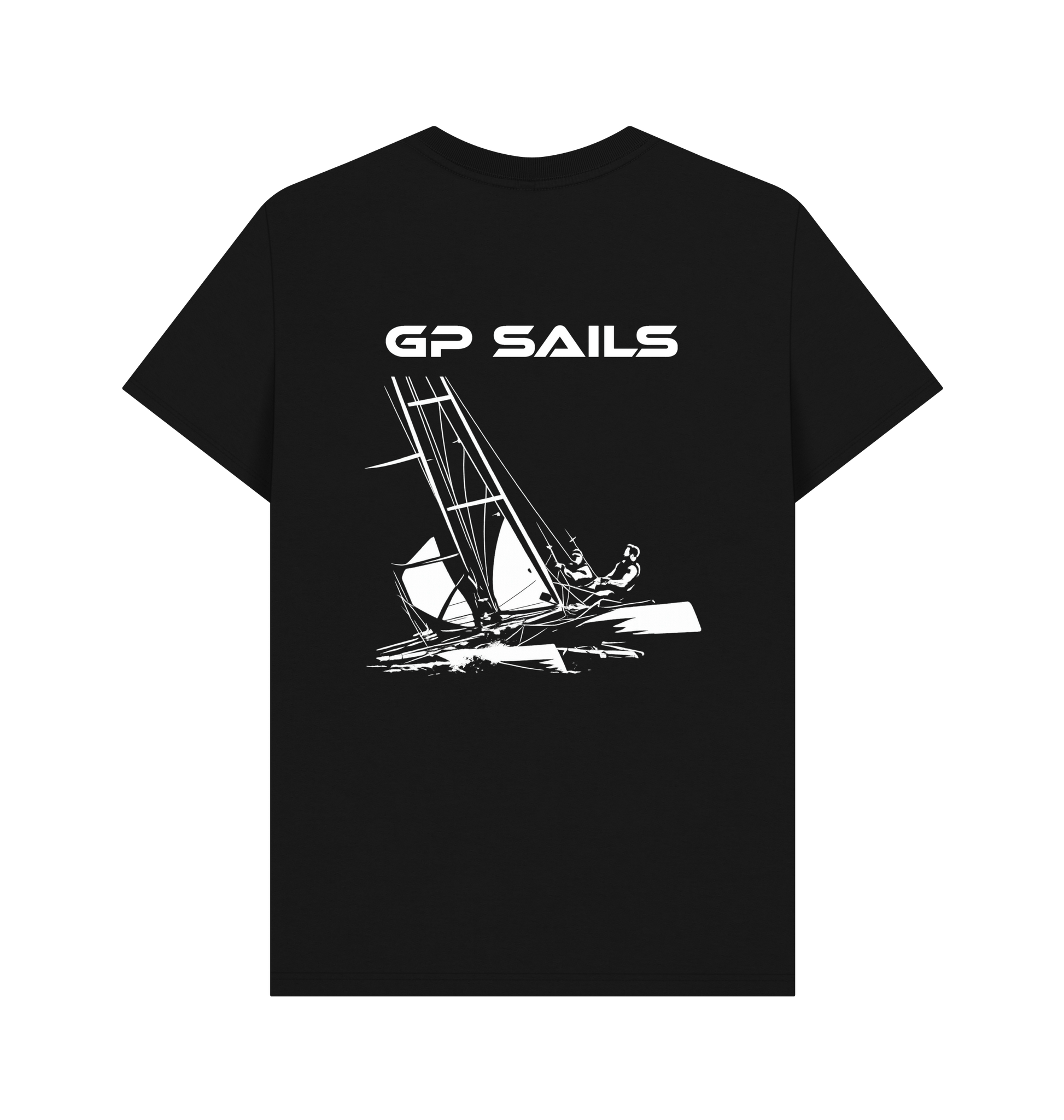 Black Printed T-shirt Back