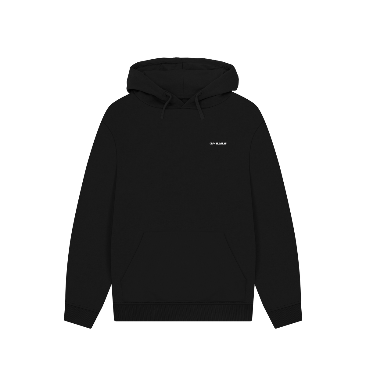 Black Printed Hoody Front