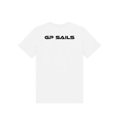 White Printed Kids T-Shirt Back