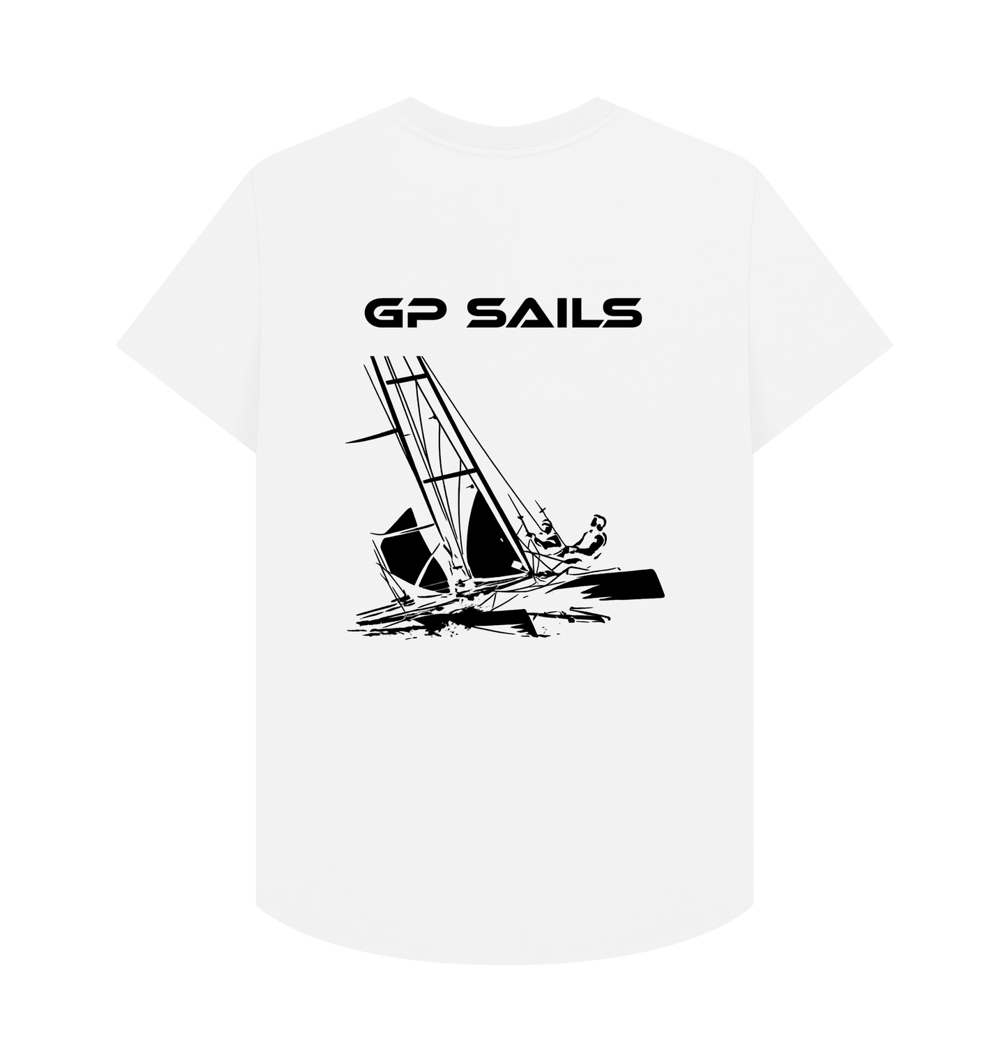 White Printed T-shirt Back