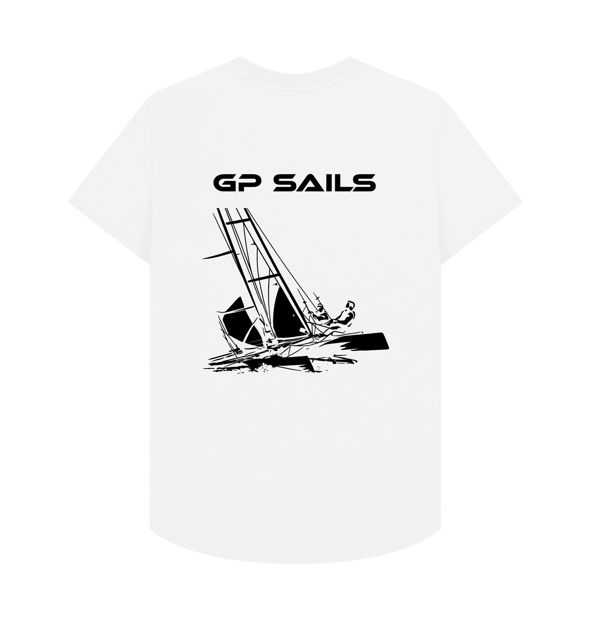 White Printed T-shirt Back