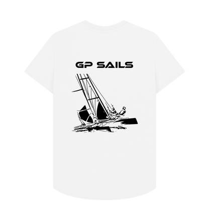 White Printed T-shirt Back