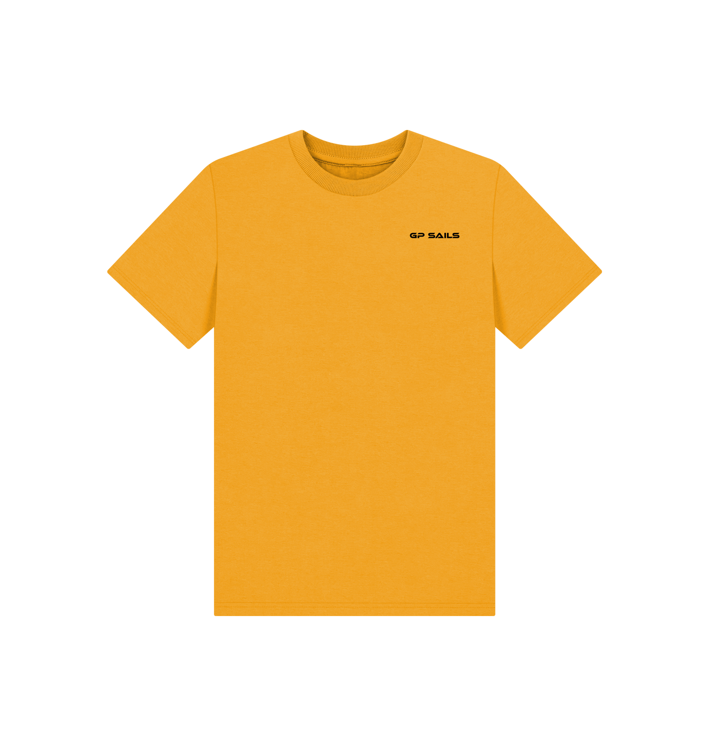 Mustard Printed Kids T-Shirt Front