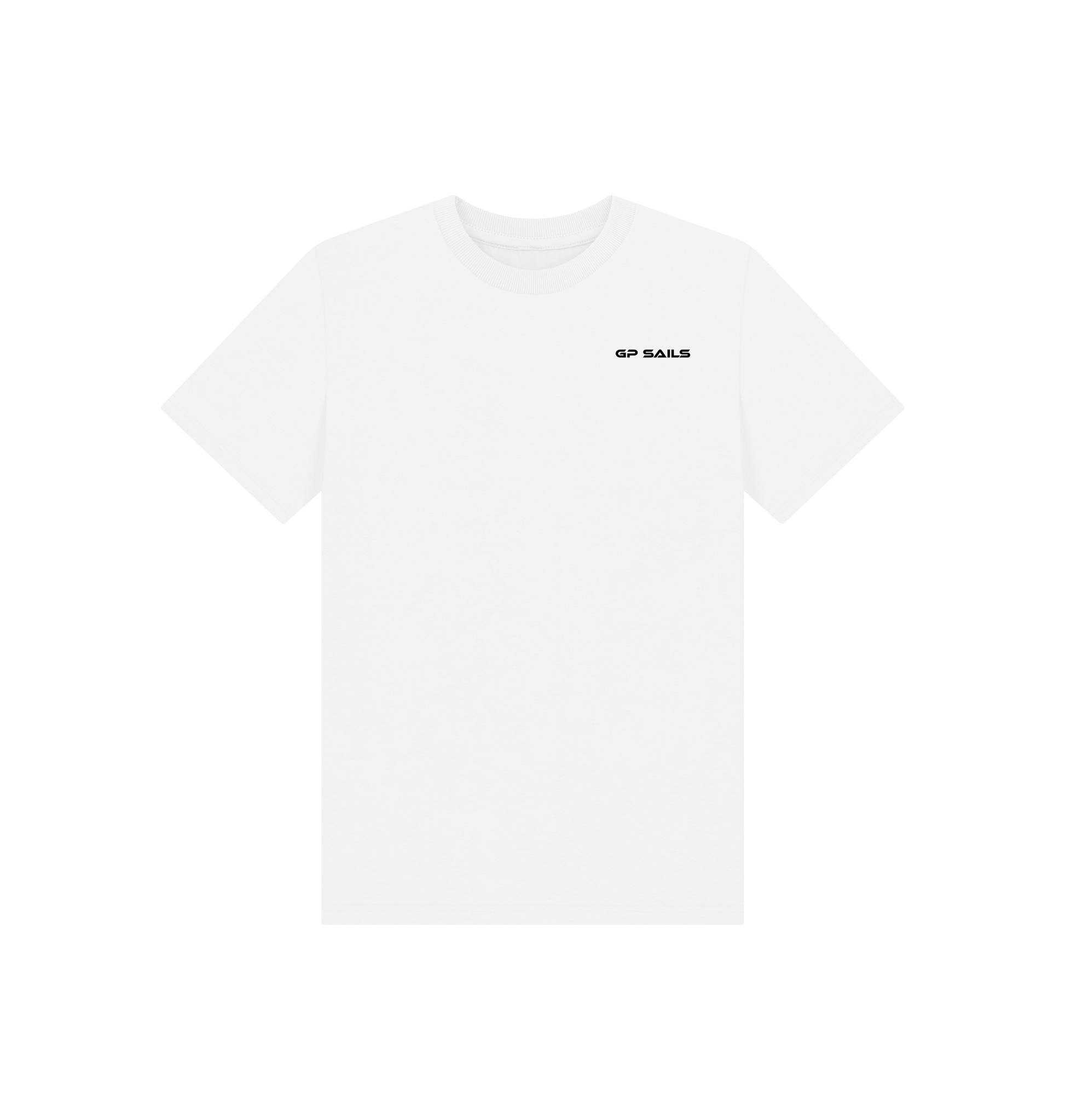 White Printed Kids T-Shirt Front