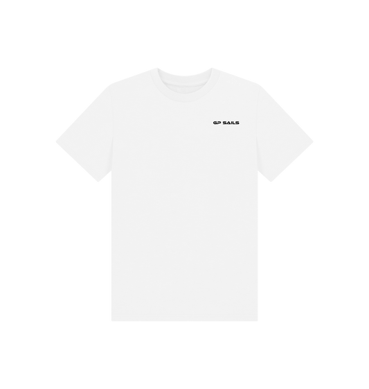 White Printed Kids T-Shirt Front