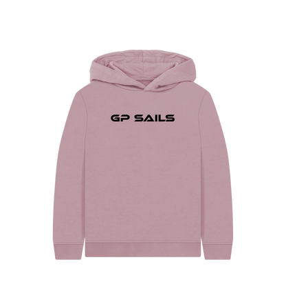 Mauve Printed Kids Hoodie Front