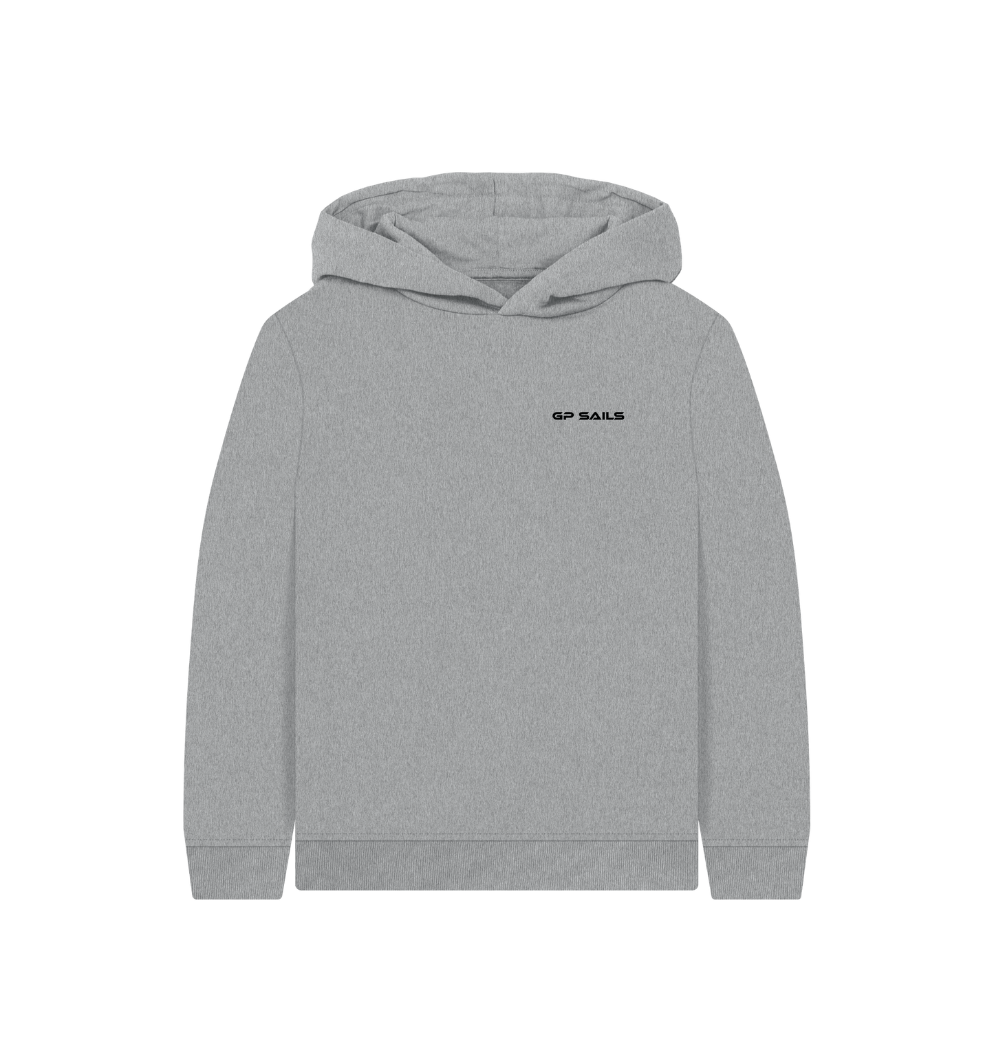 Athletic Grey Printed Kids Hoodie Front