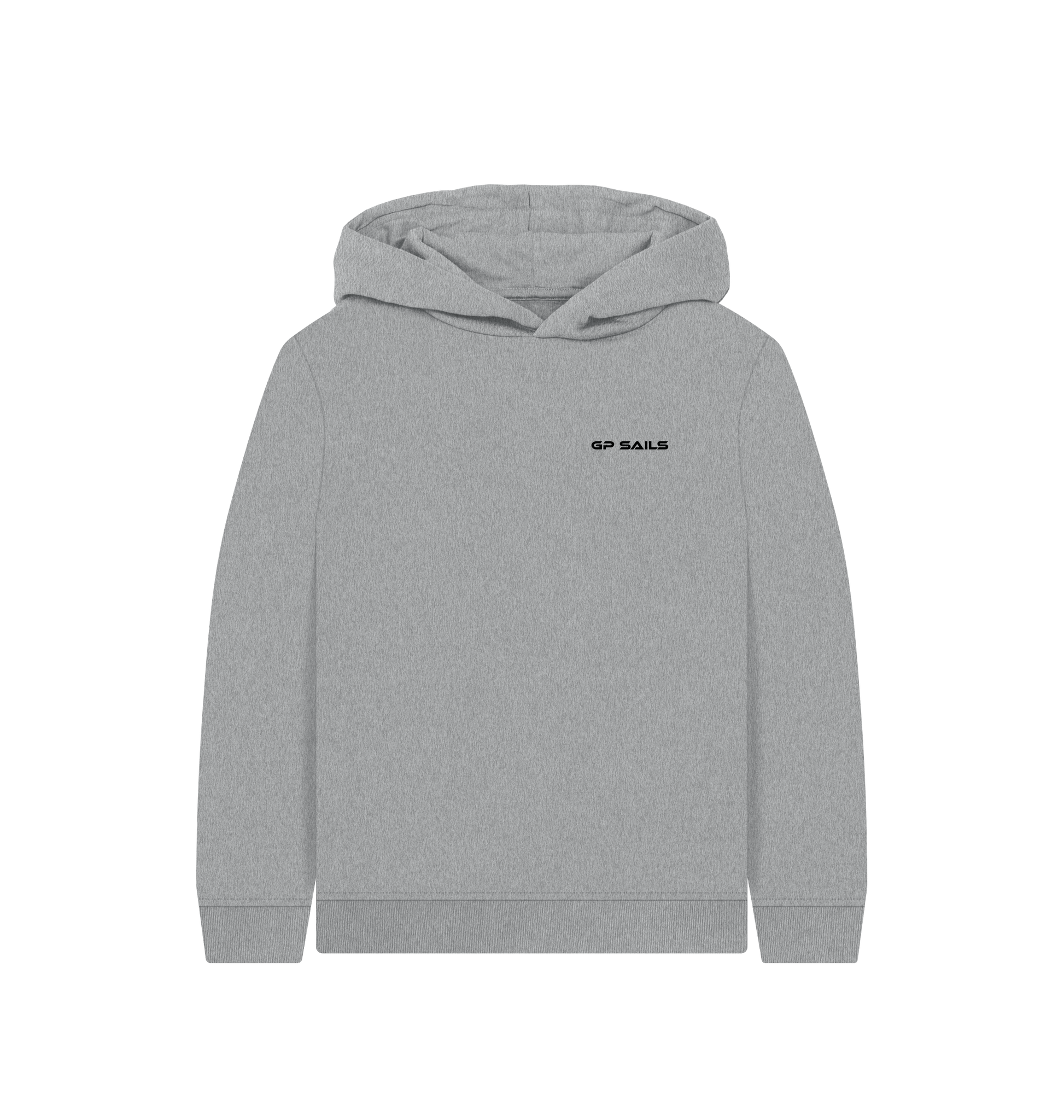 Athletic Grey Printed Kids Hoodie Front