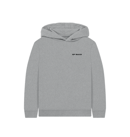 Athletic Grey Printed Kids Hoodie Front