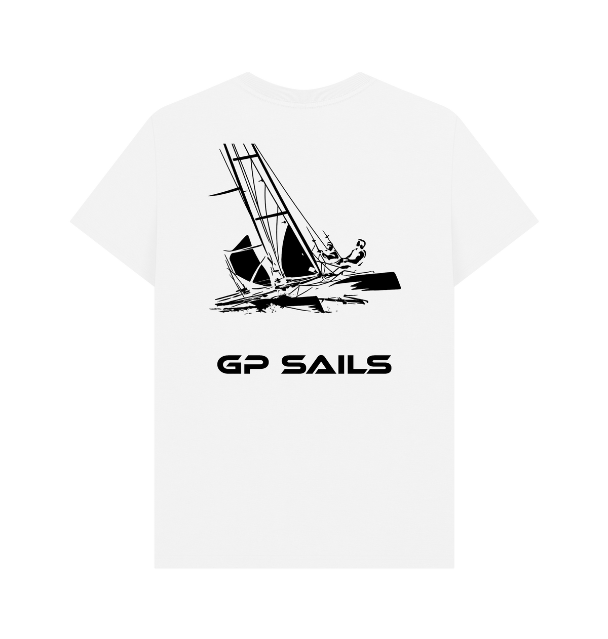 White Printed T-shirt Back