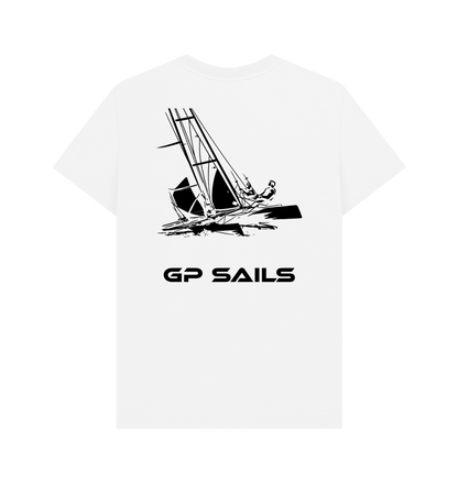 White Printed T-shirt Back