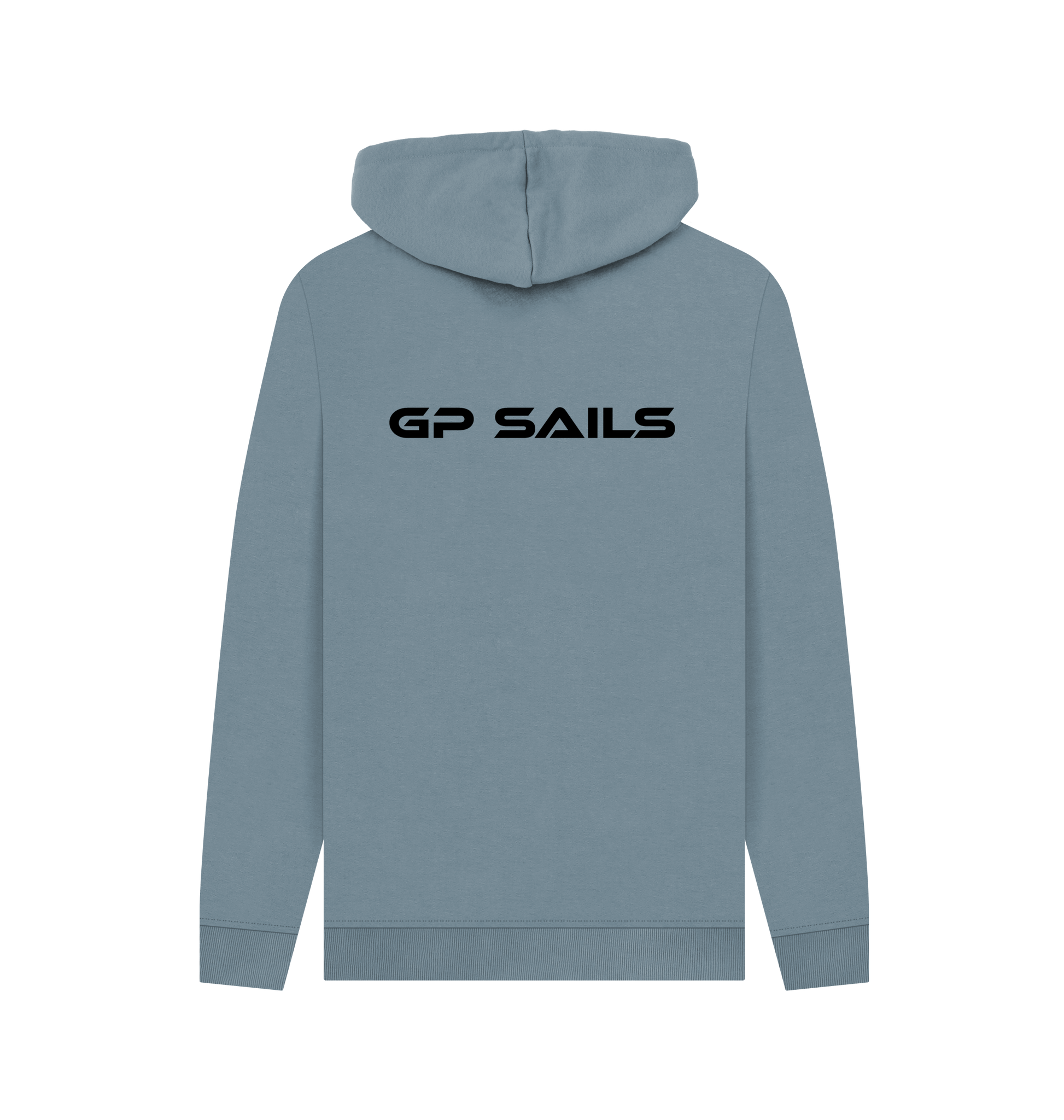 Stone Blue Printed Hoody Back