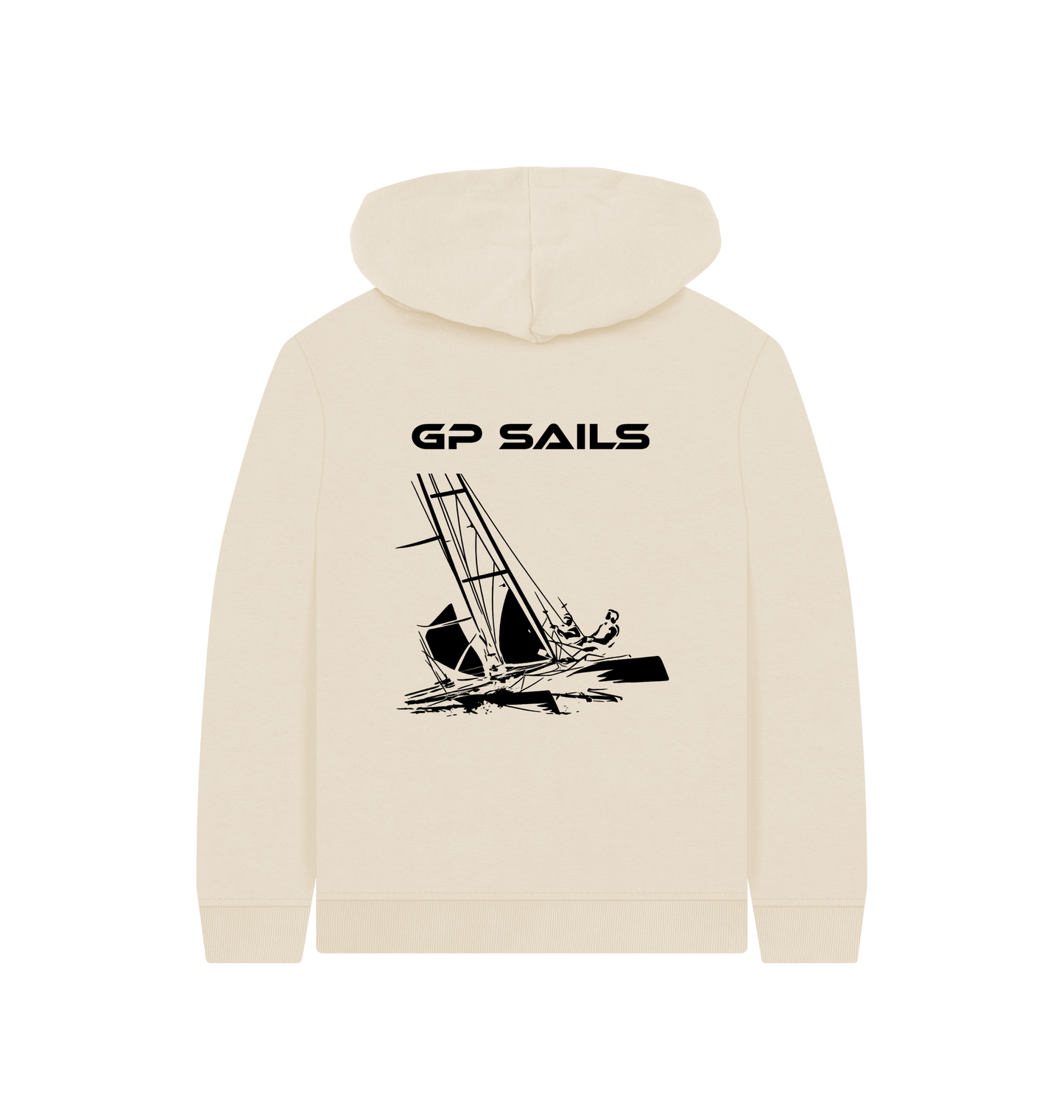 Oat Printed Kids Hoodie Back