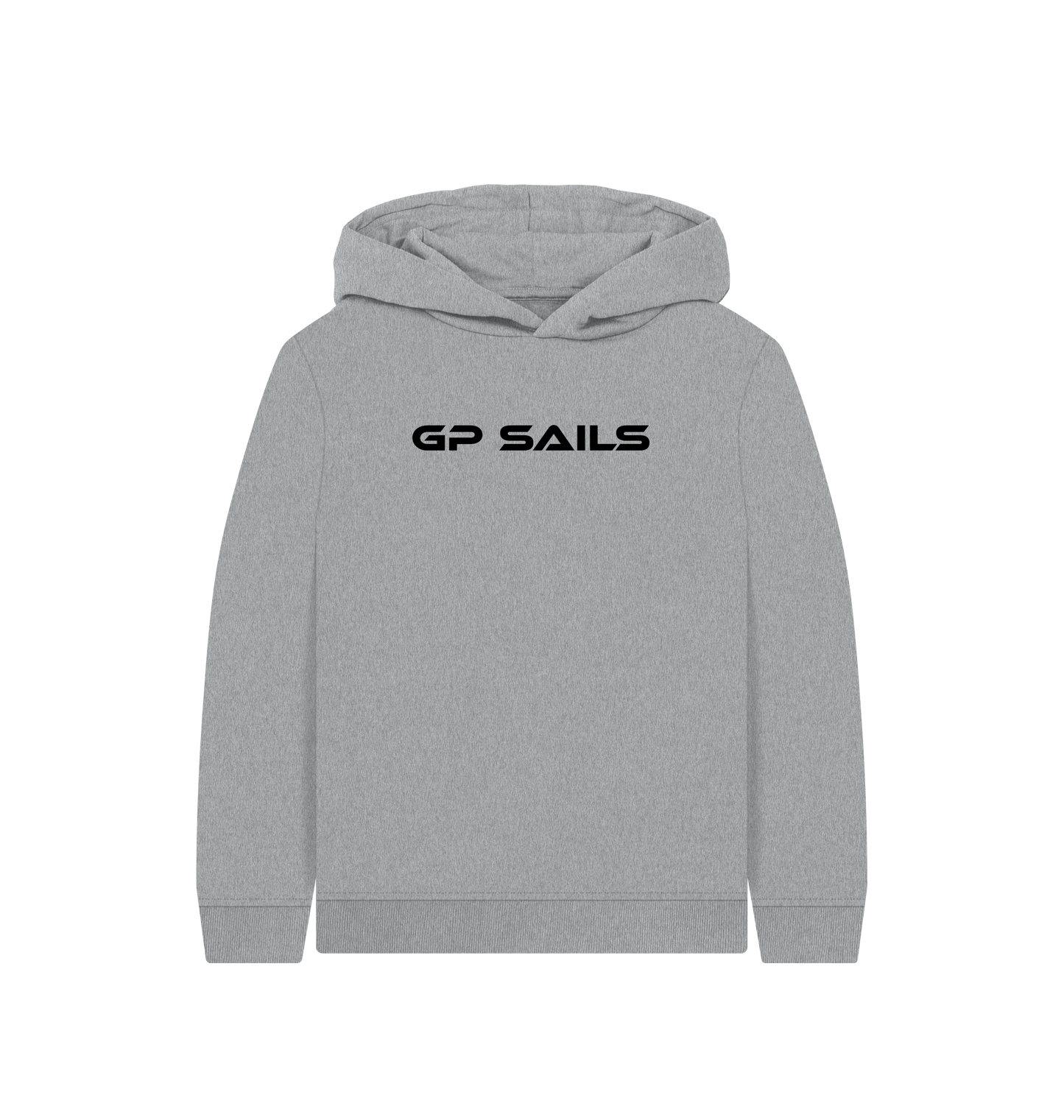 Athletic Grey Printed Kids Hoodie Front
