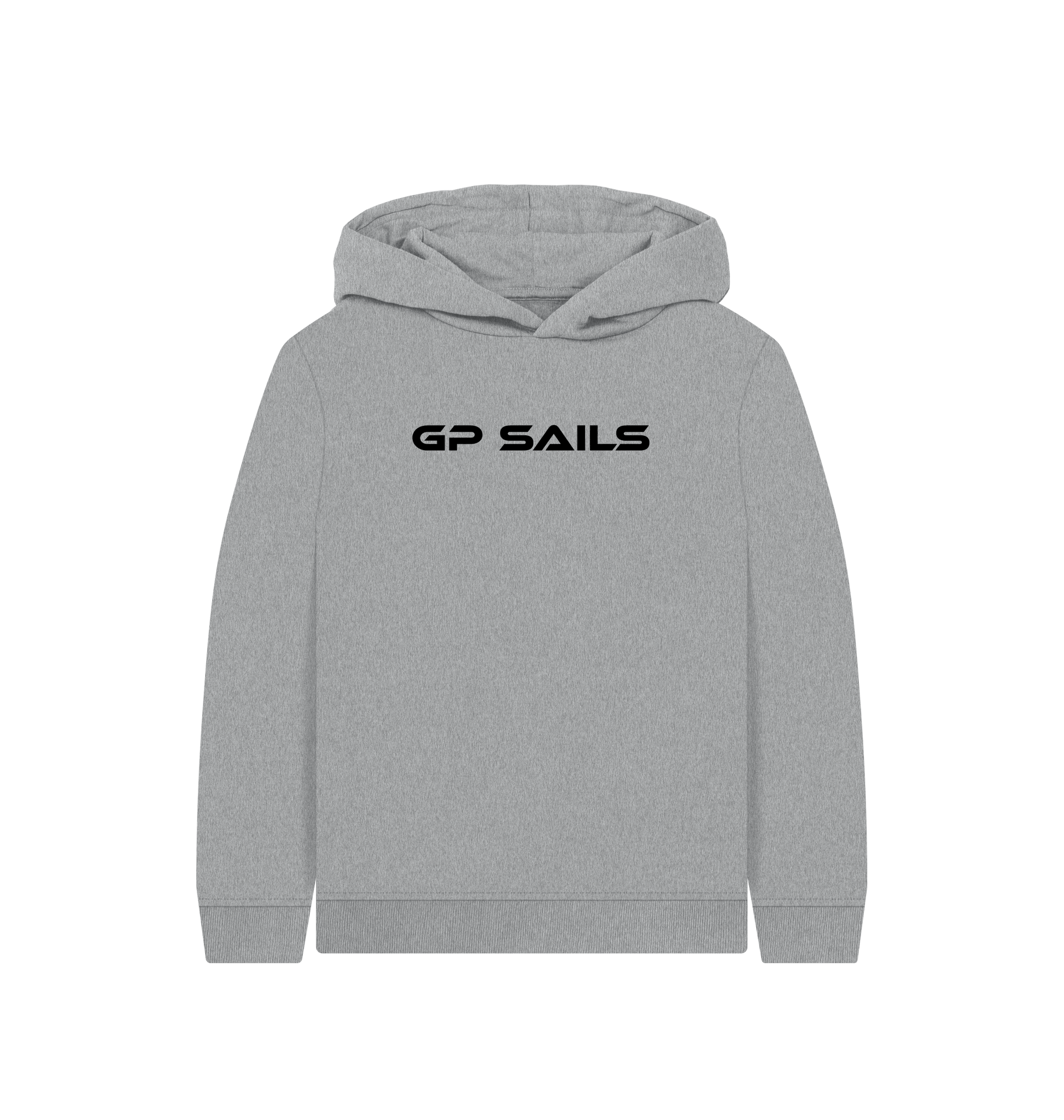 Athletic Grey Printed Kids Hoodie Front