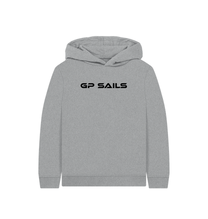 Athletic Grey Printed Kids Hoodie Front